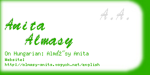 anita almasy business card